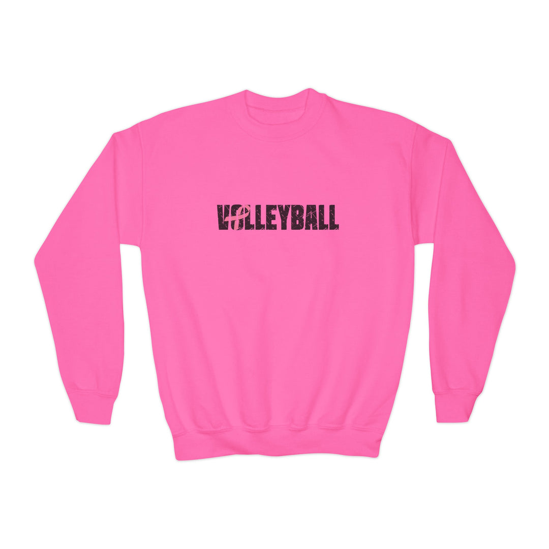 Cancer Ribbon Pick Your Sport Youth Crewneck Sweatshirt