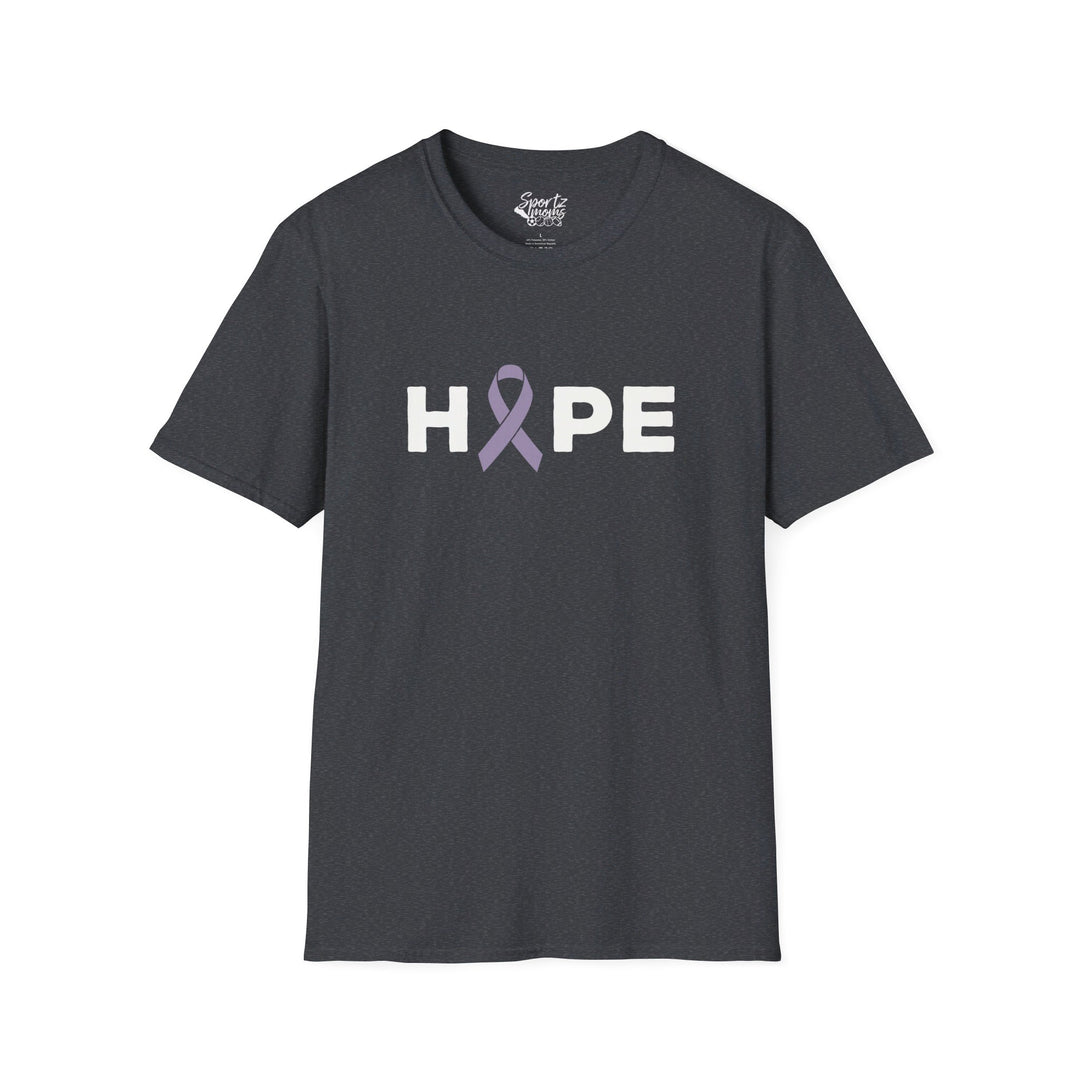 Hope Cancer Ribbon Adult Unisex T-Shirt