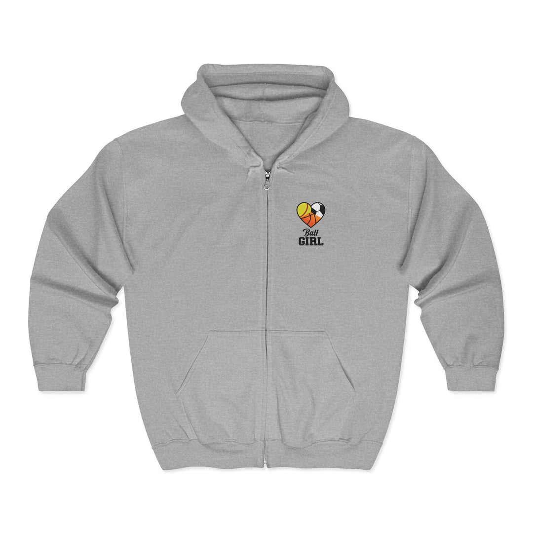 Ball Girl Unisex Adult Full Zip Hooded Sweatshirt