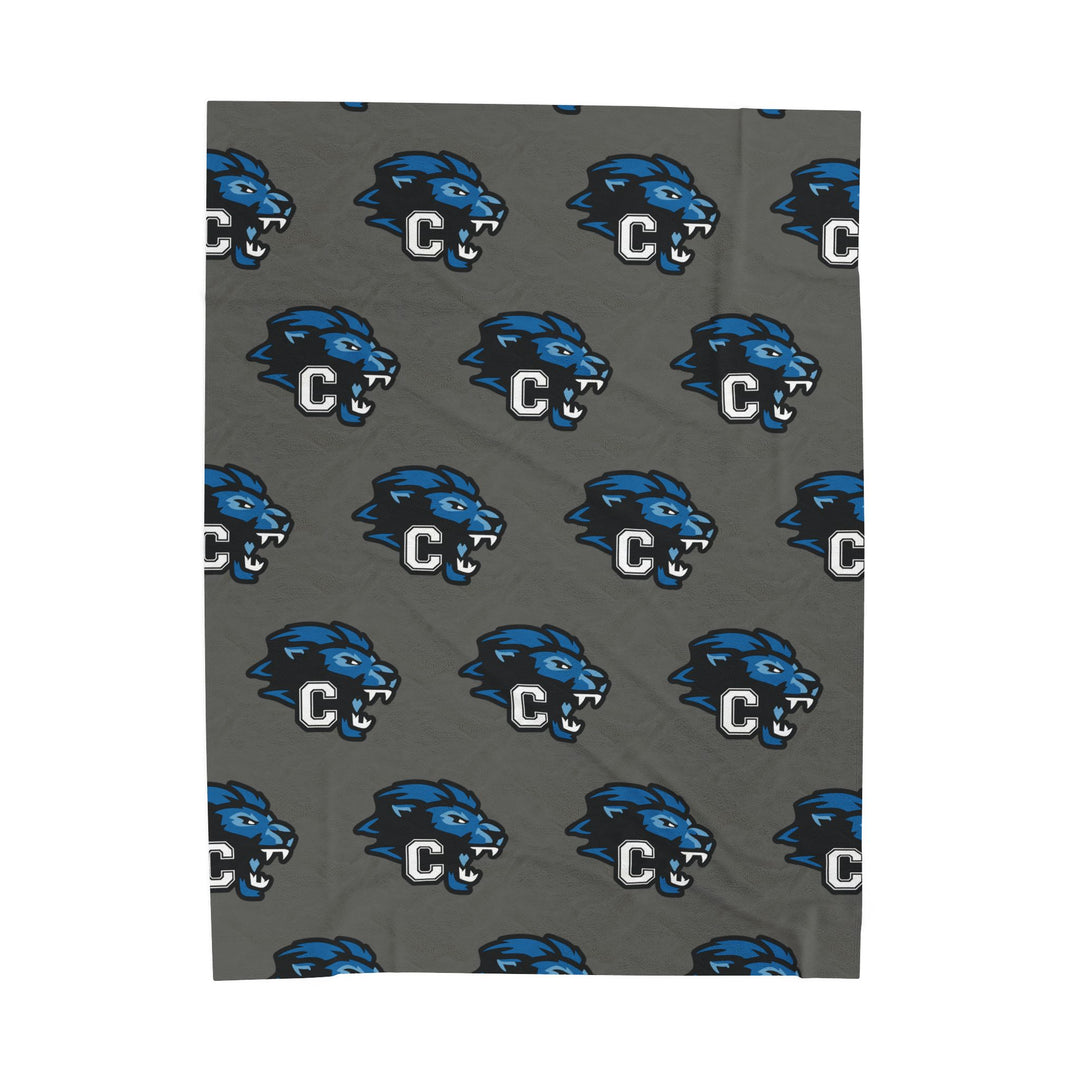 Canton Lions Youth Football &amp; Cheer Velveteen Plush Blanket