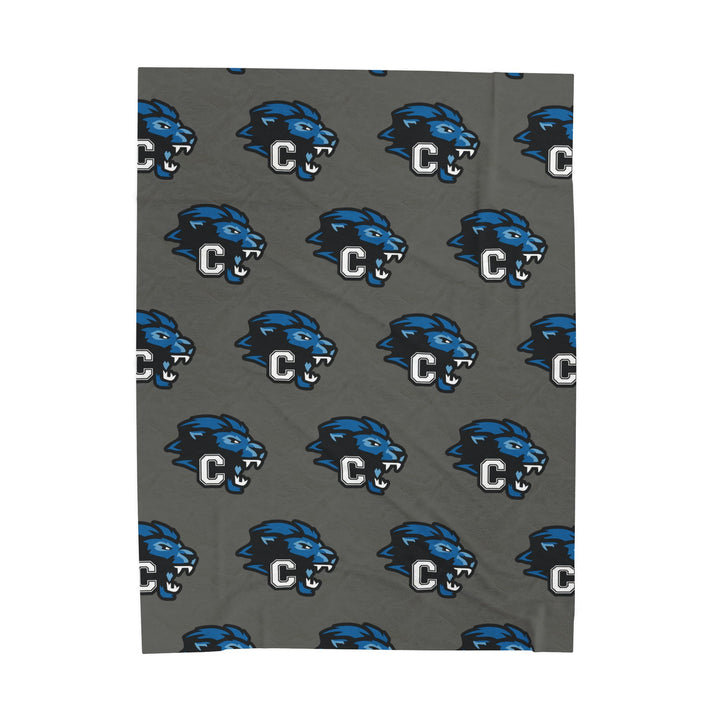 Canton Lions Youth Football &amp; Cheer Velveteen Plush Blanket