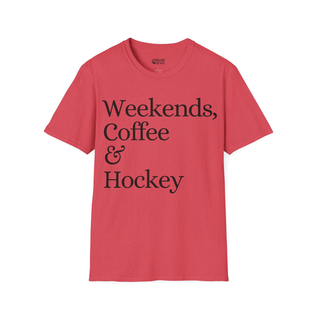 Weekends Coffee &amp; Hockey Unisex Adult T-Shirt