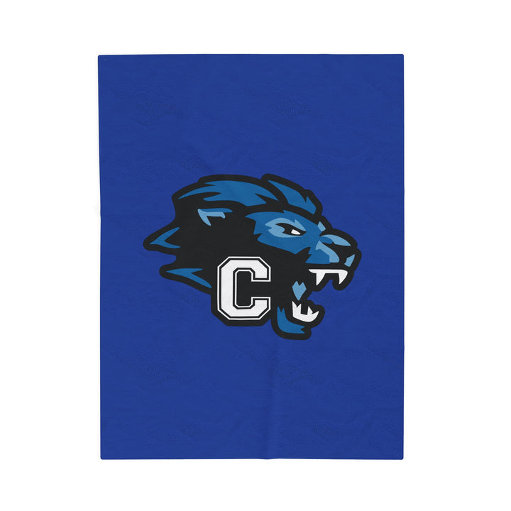 Canton Lions Youth Football &amp; Cheer Velveteen Plush Blanket