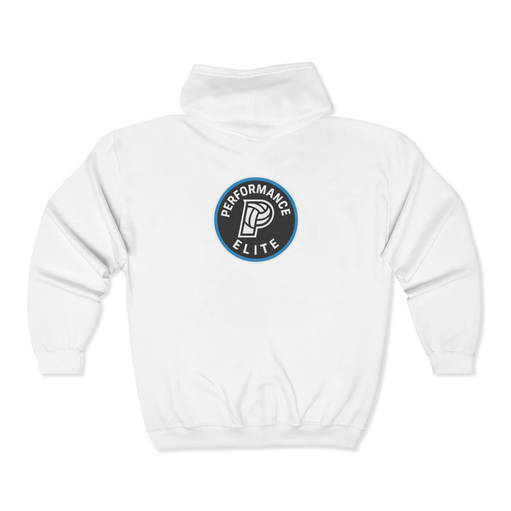 Performance Elite Unisex Adult Full Zip Hooded Sweatshirt w/Front &amp; Back Logo