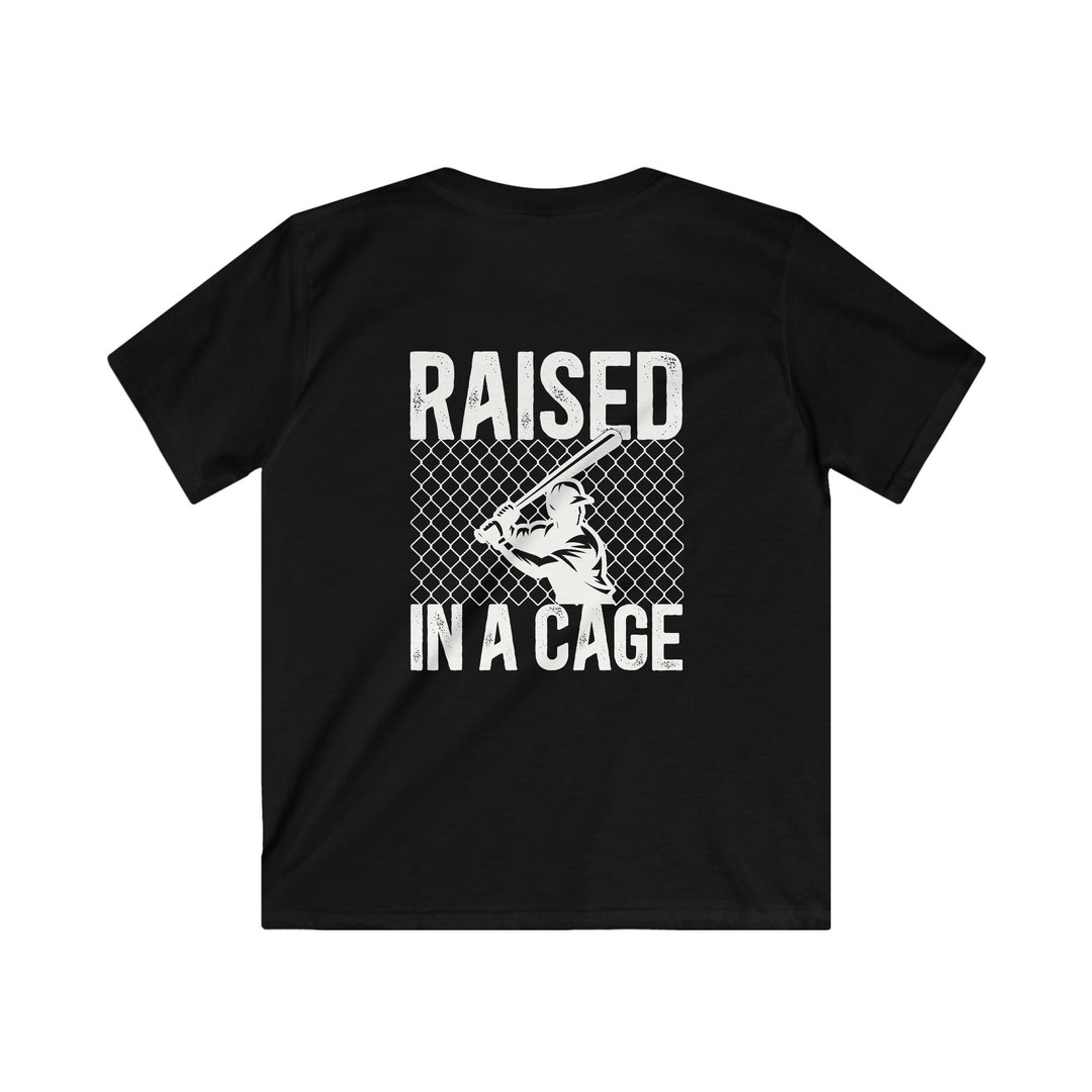 Raised in a Cage Baseball Unisex Youth T-Shirt