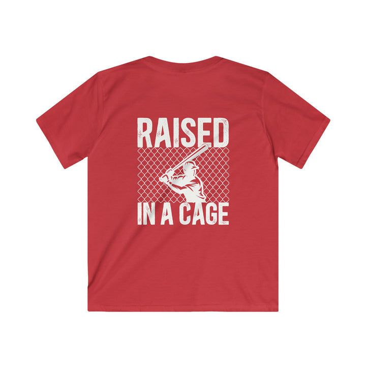 Raised in a Cage Baseball Unisex Youth T-Shirt