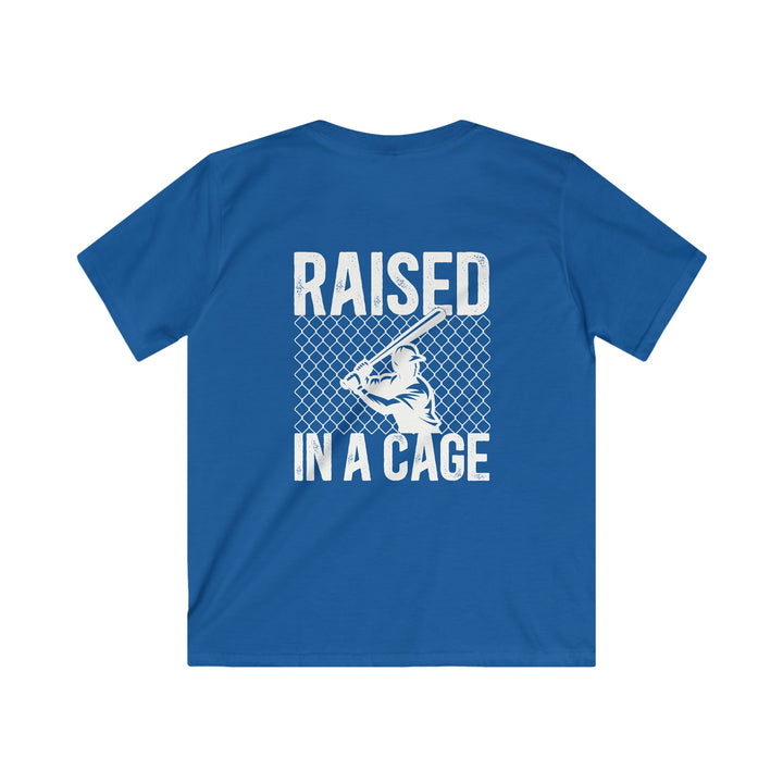 Raised in a Cage Baseball Unisex Youth T-Shirt