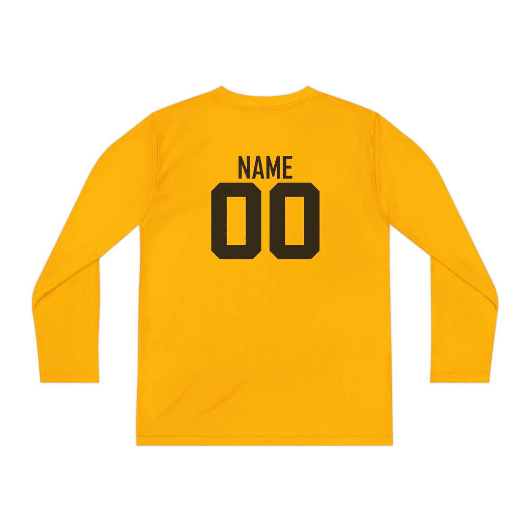 Unisex Youth Long Sleeve Moisture Wicking Shirt