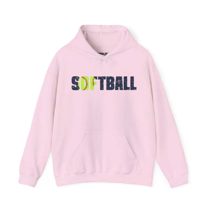 Softball Unisex Adult Hooded Sweatshirt