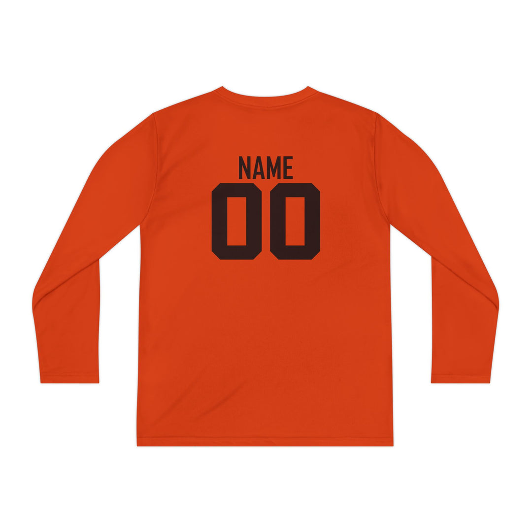 Unisex Youth Long Sleeve Moisture Wicking Shirt