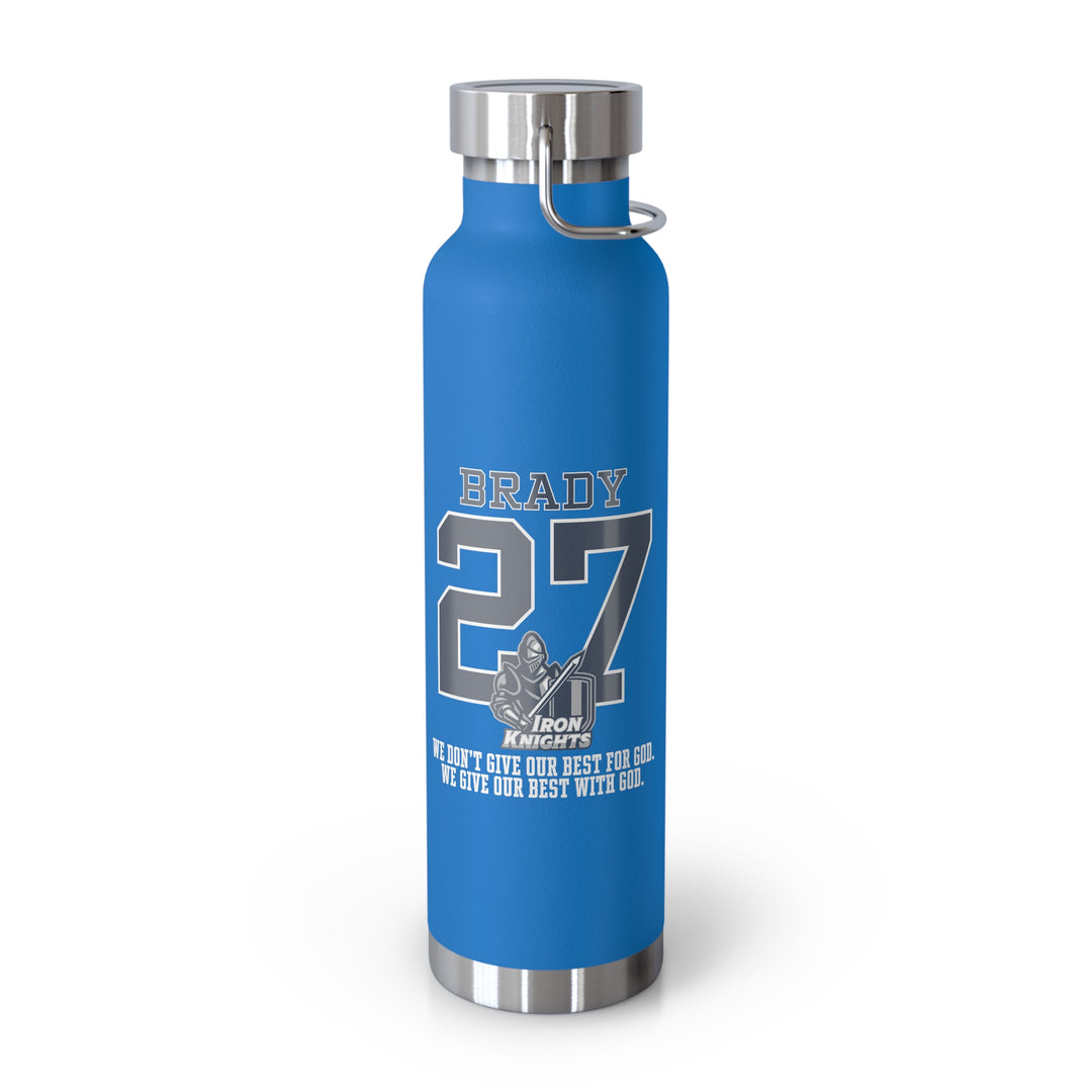 Iron Knights 22oz Bottle - Last Name &amp; Number w/Knight Design