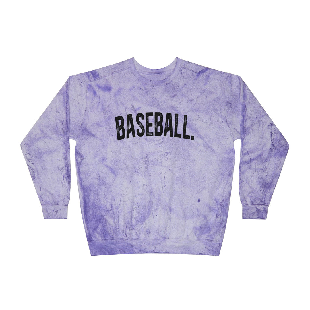 Rustic Design Baseball Unisex Adult Color Blast Crewneck Sweatshirt