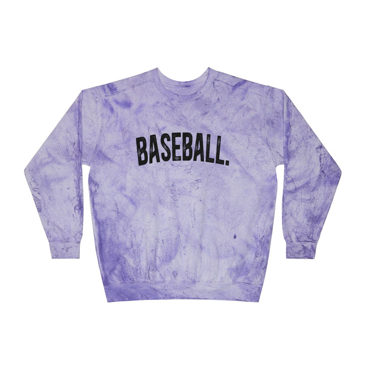 Rustic Design Baseball Unisex Adult Color Blast Crewneck Sweatshirt