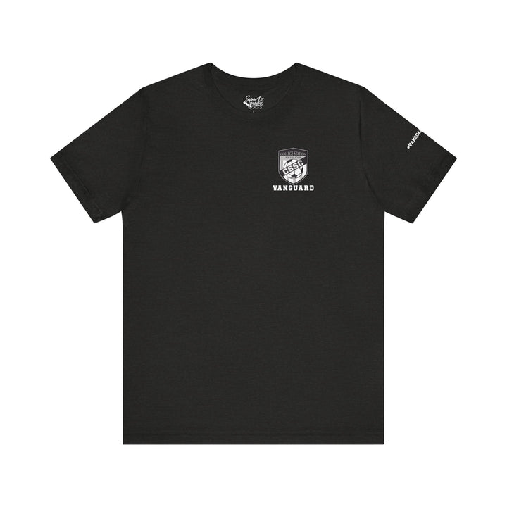 College Station Soccer Club Vanguard Unisex Adult T-Shirt w/ Logo on Left Chest