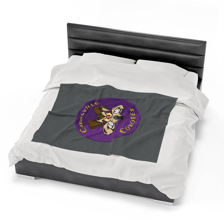Chewsville Coyotes Velveteen Plush Blanket