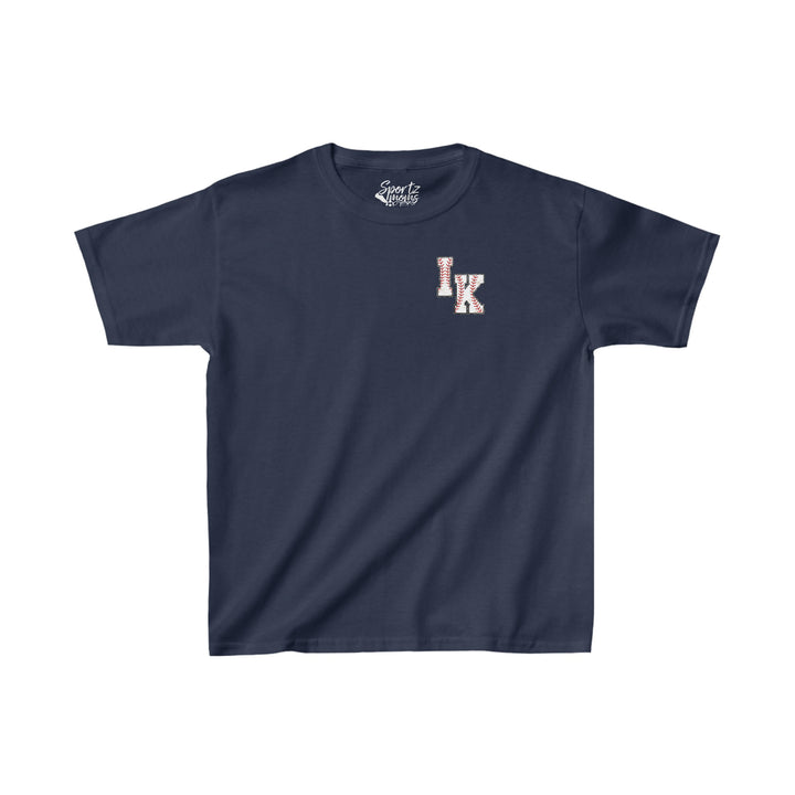 Iron Knights Youth Unisex T-Shirt w/Flag Design &amp; Name and Number on Back