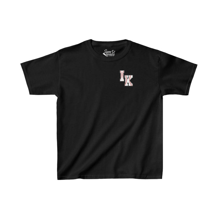 Iron Knights Youth Unisex T-Shirt w/Flag Design &amp; Name and Number on Back