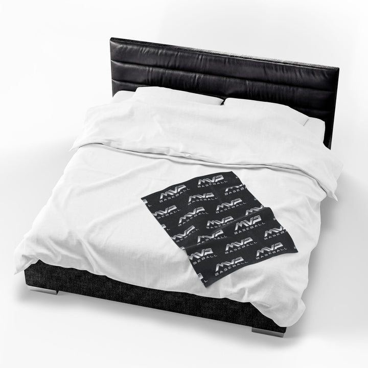 MVP Velveteen Plush Blanket - Logo Pattern