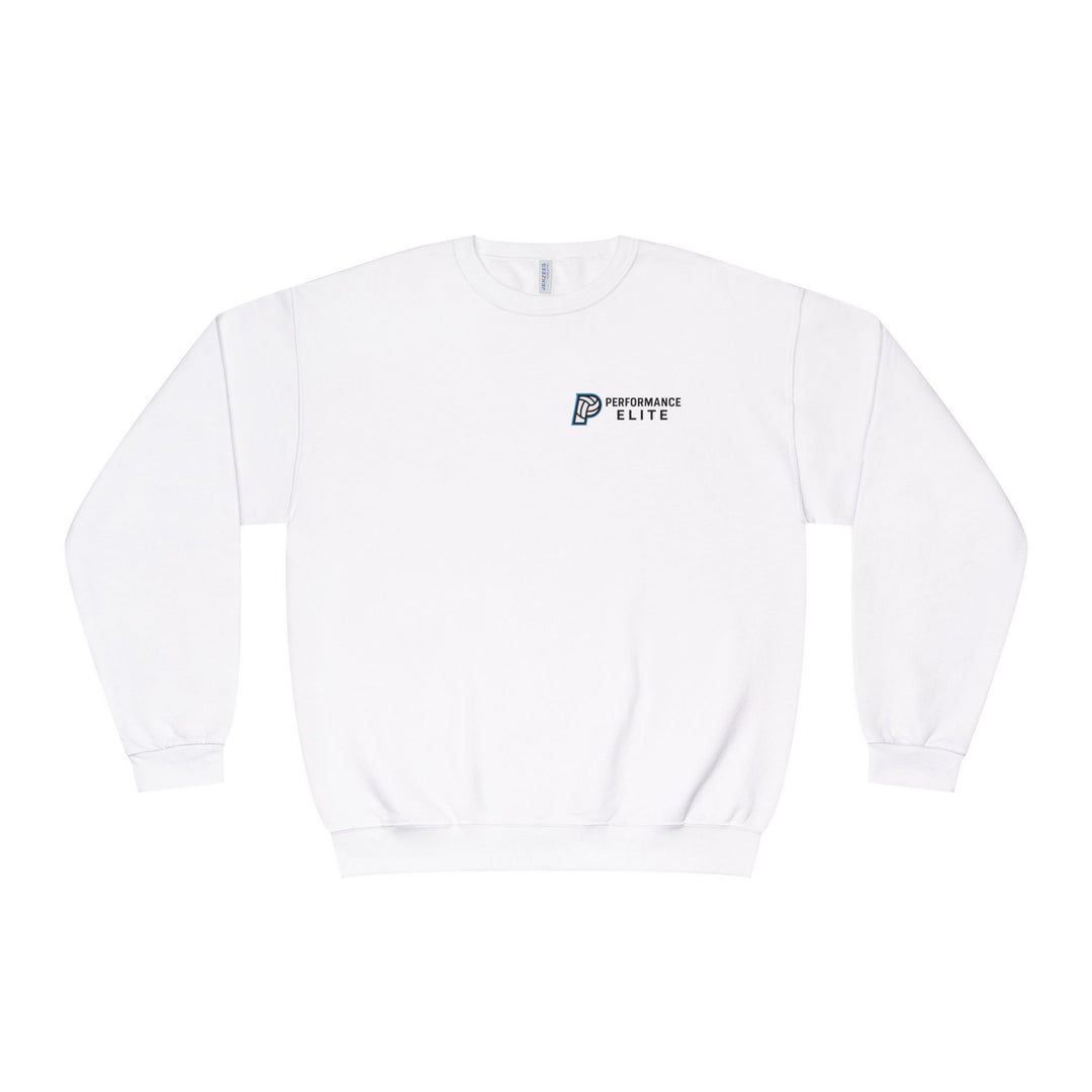 Performance Elite Unisex Adult Mid-Level Crewneck Sweatshirt w/Front &amp; Back Logo