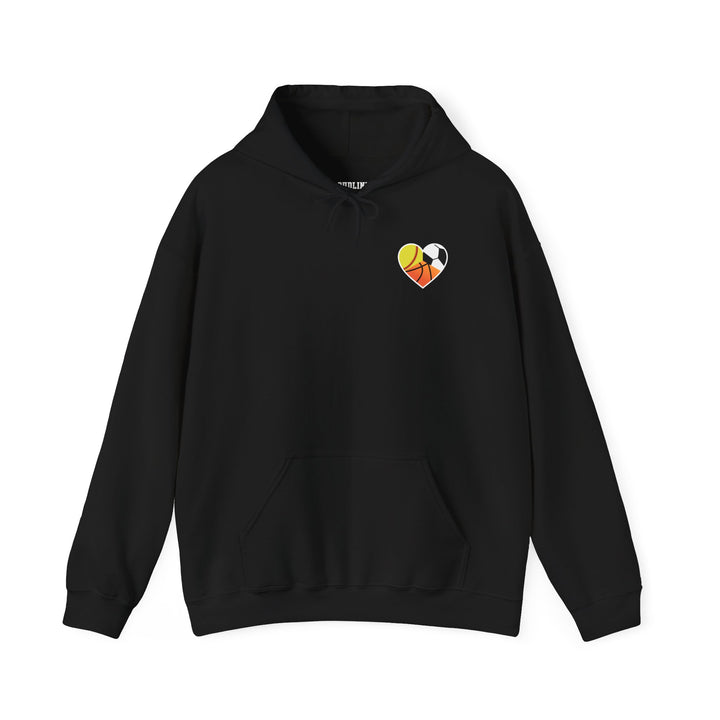 Sports Heart Design Unisex Adult Hoodie