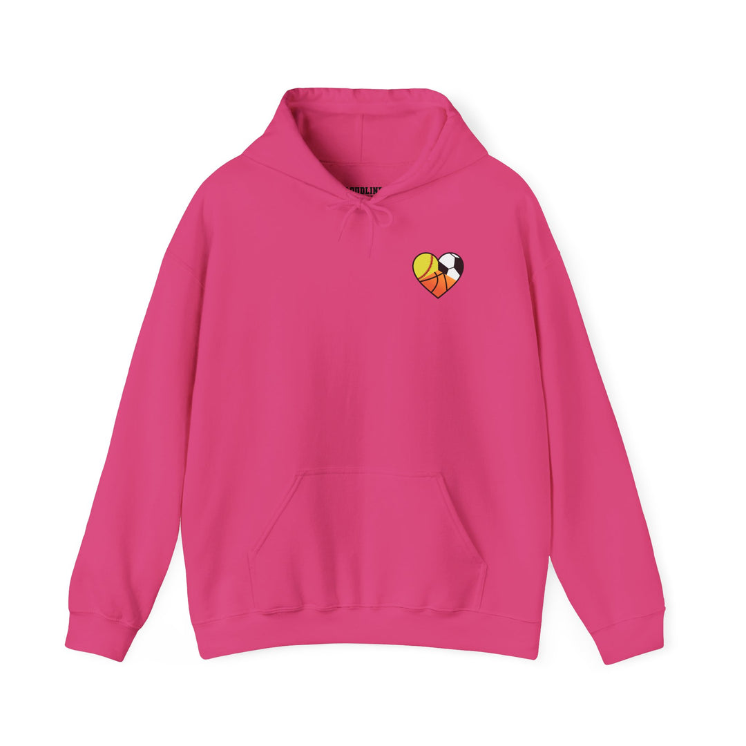 Sports Heart Design Unisex Adult Hoodie