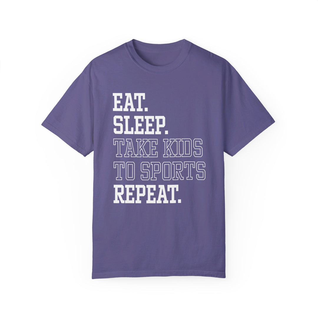 Eat Sleep Take Kids To Sports Repeat Unisex Adult Premium T-Shirt