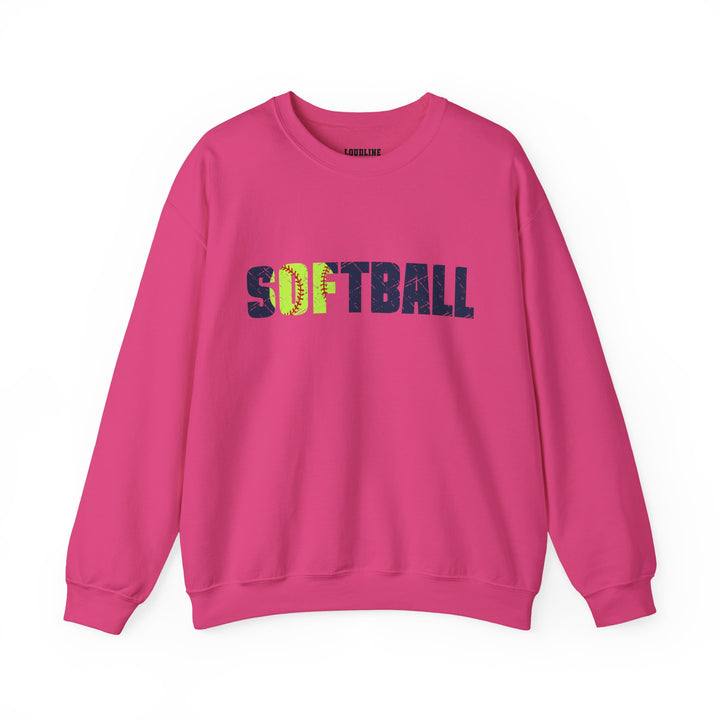 Softball Unisex Adult Crewneck Sweatshirt