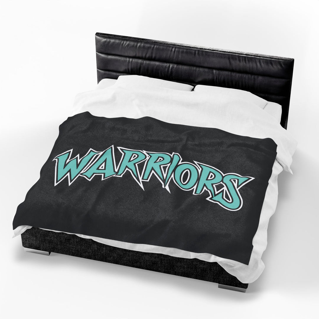 Warriors Velveteen Plush Blanket
