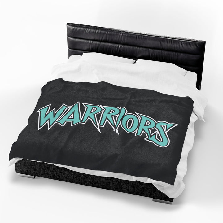 Warriors Velveteen Plush Blanket