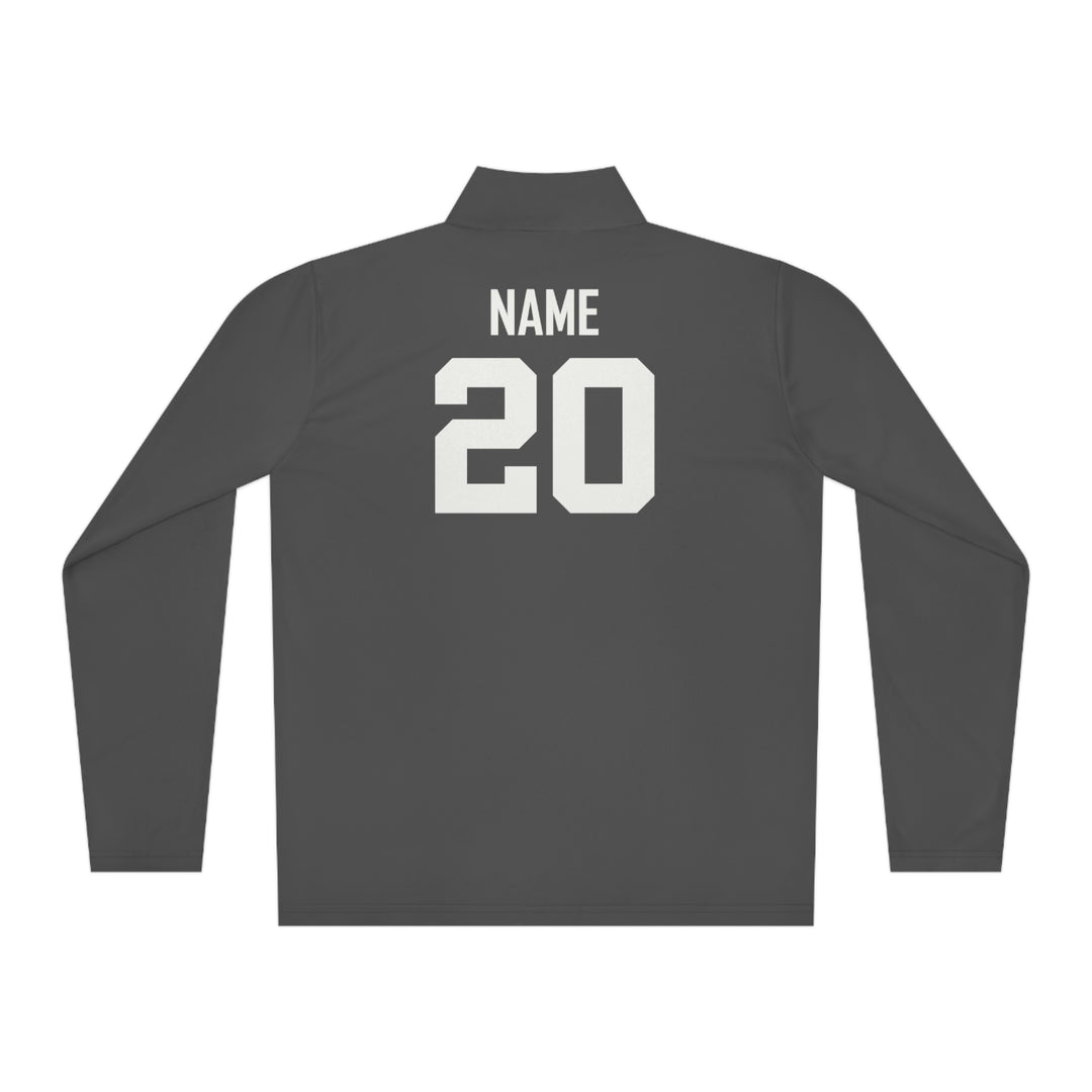 Wheeling Lightningbirds Unisex Adult Long Sleeve Quarter-Zip Pullover - Bird Logo Only