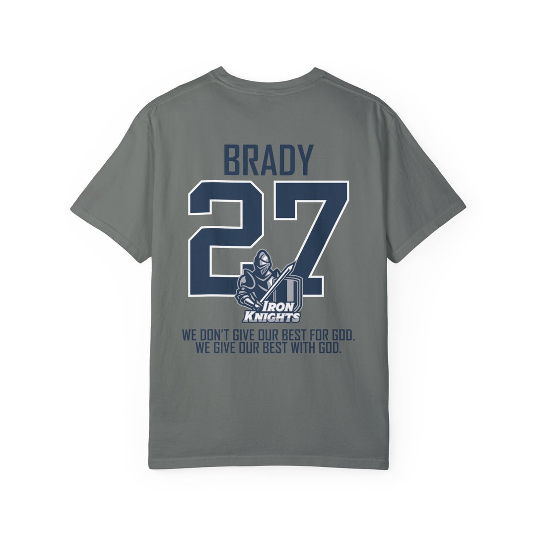 Iron Knights Premium Adult Unisex T-Shirt w/Knight Logo, Name &amp; Number on back