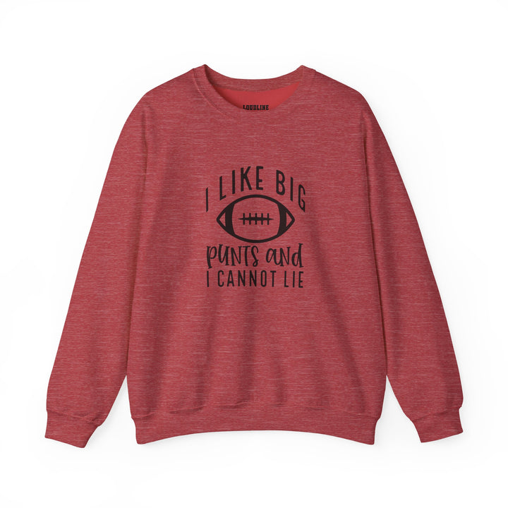 I Like Big Punts Football Unisex Adult Crewneck Sweatshirt