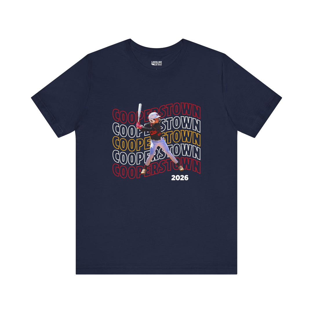 Cooperstown Picture Wavy Name Design - Unisex Adult Basic T-Shirt