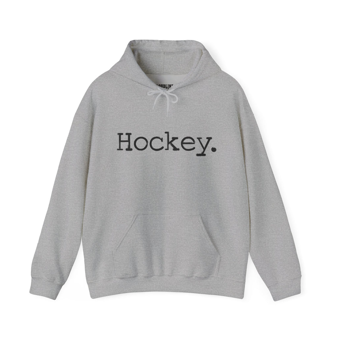 Typewriter Design Hockey Unisex Adult Hooded Sweatshirt