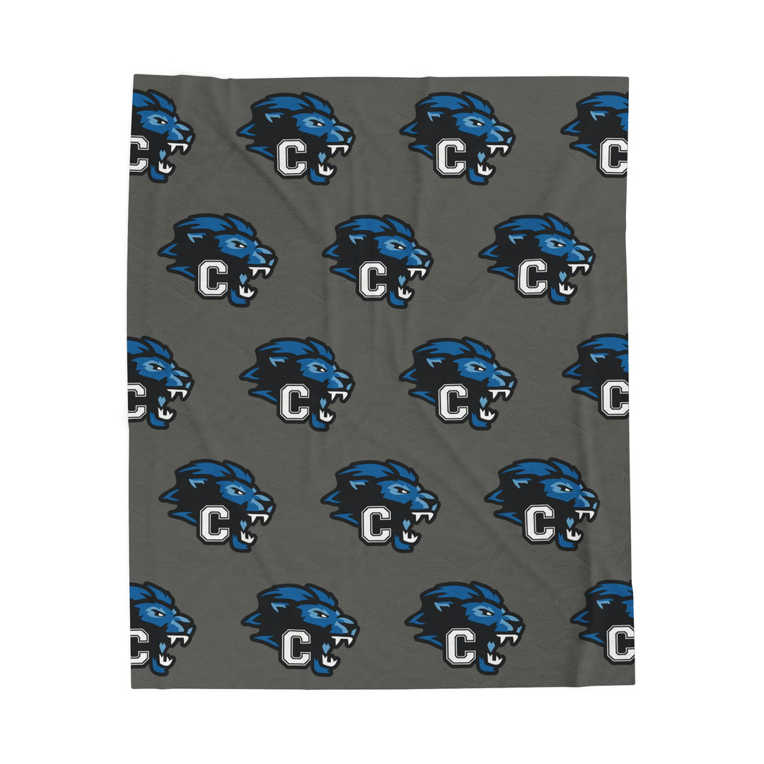 Canton Lions Youth Football &amp; Cheer Velveteen Plush Blanket