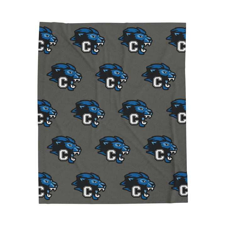 Canton Lions Youth Football &amp; Cheer Velveteen Plush Blanket