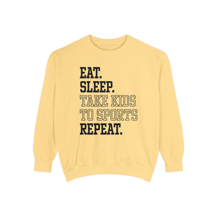 Eat Sleep Take Kids To Sports Repeat Unisex Adult Premium Crewneck Sweatshirt