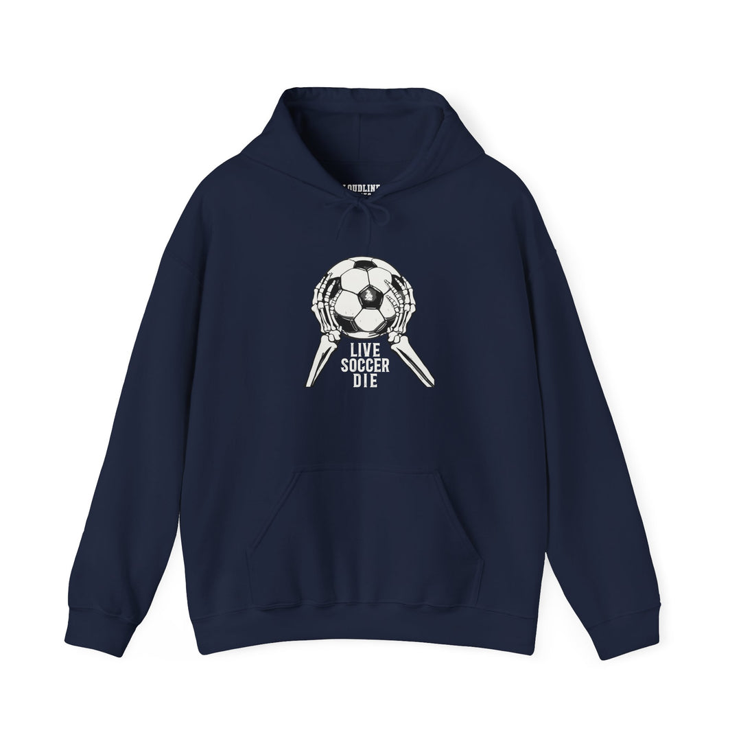 Live Soccer Die Unisex Adult Hooded Sweatshirt
