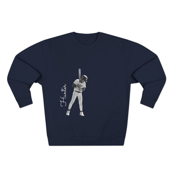 BW Picture w/Name Design - Unisex Adult Premium Crewneck