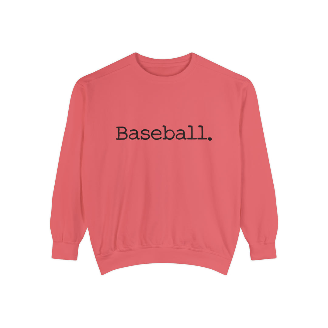 Typewriter Design Baseball Unisex Adult Premium Crewneck Sweatshirt