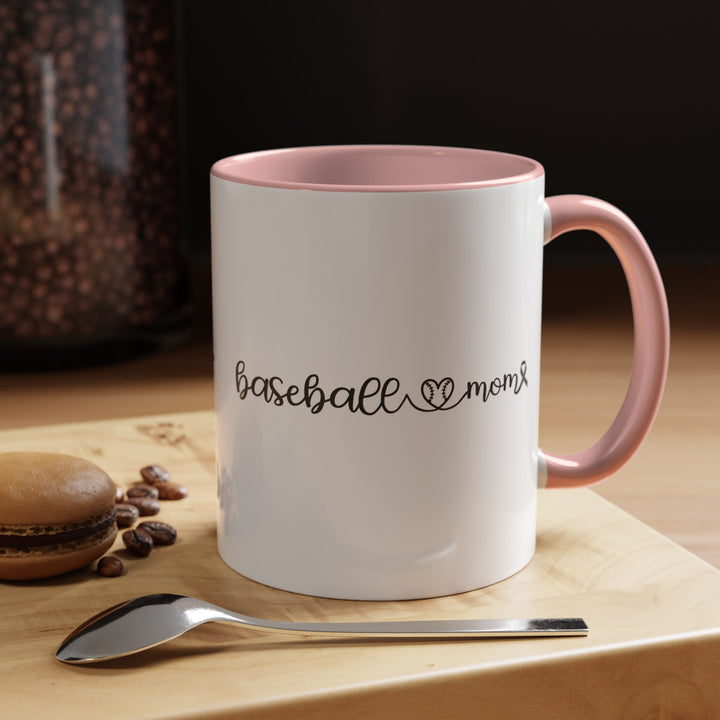 Cancer Collection Pick Your Sport Mom Ribbon &amp; Heart 11oz Accent Mug