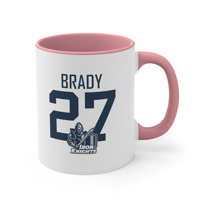 Iron Knights 11 oz Accent Mug - Last Name &amp; Knight Design