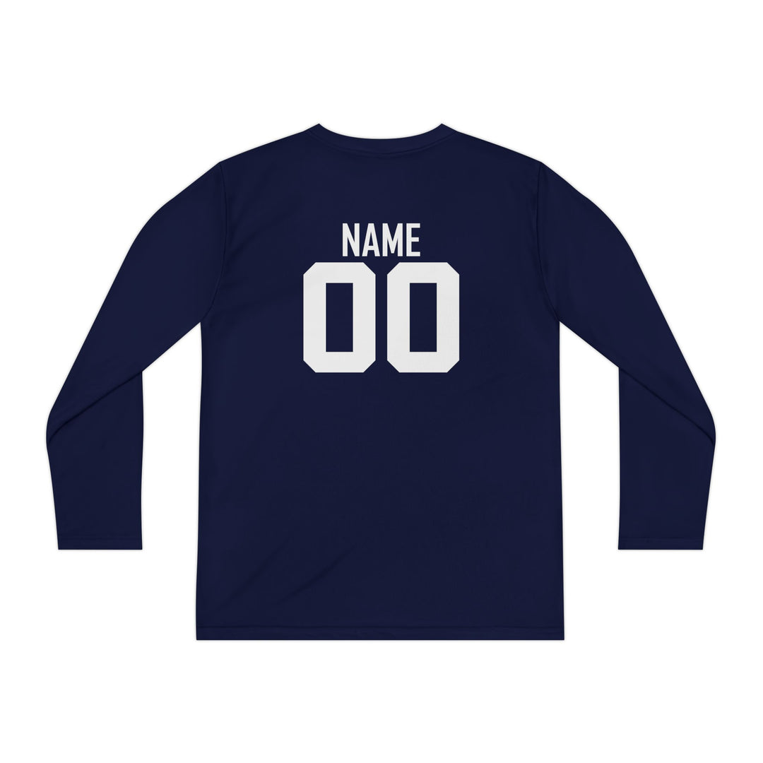 Unisex Youth Long Sleeve Moisture Wicking Shirt