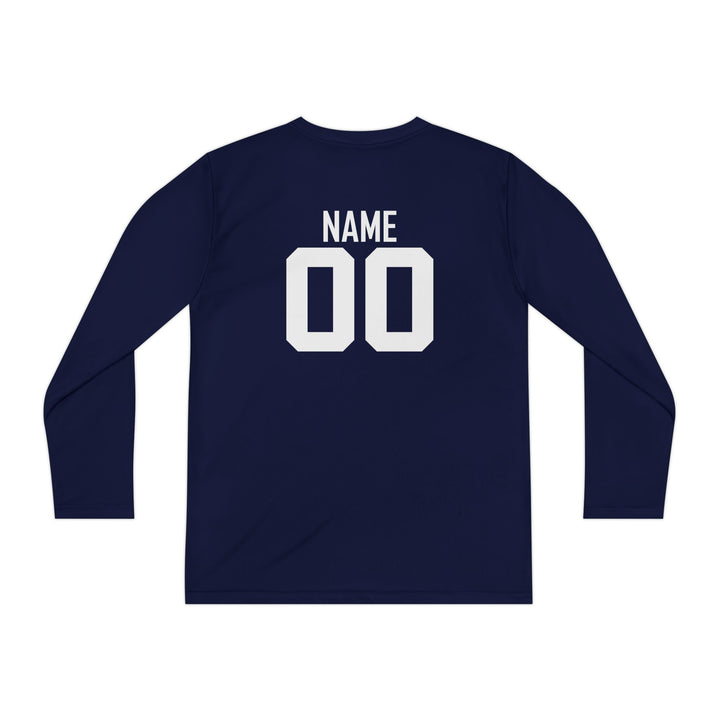 Unisex Youth Long Sleeve Moisture Wicking Shirt