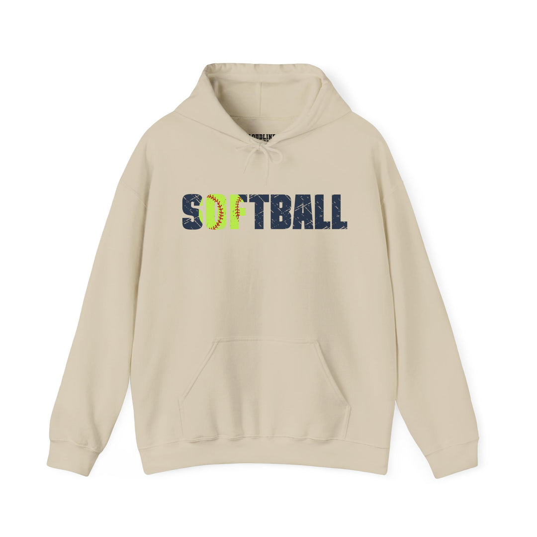 Softball Unisex Adult Hooded Sweatshirt