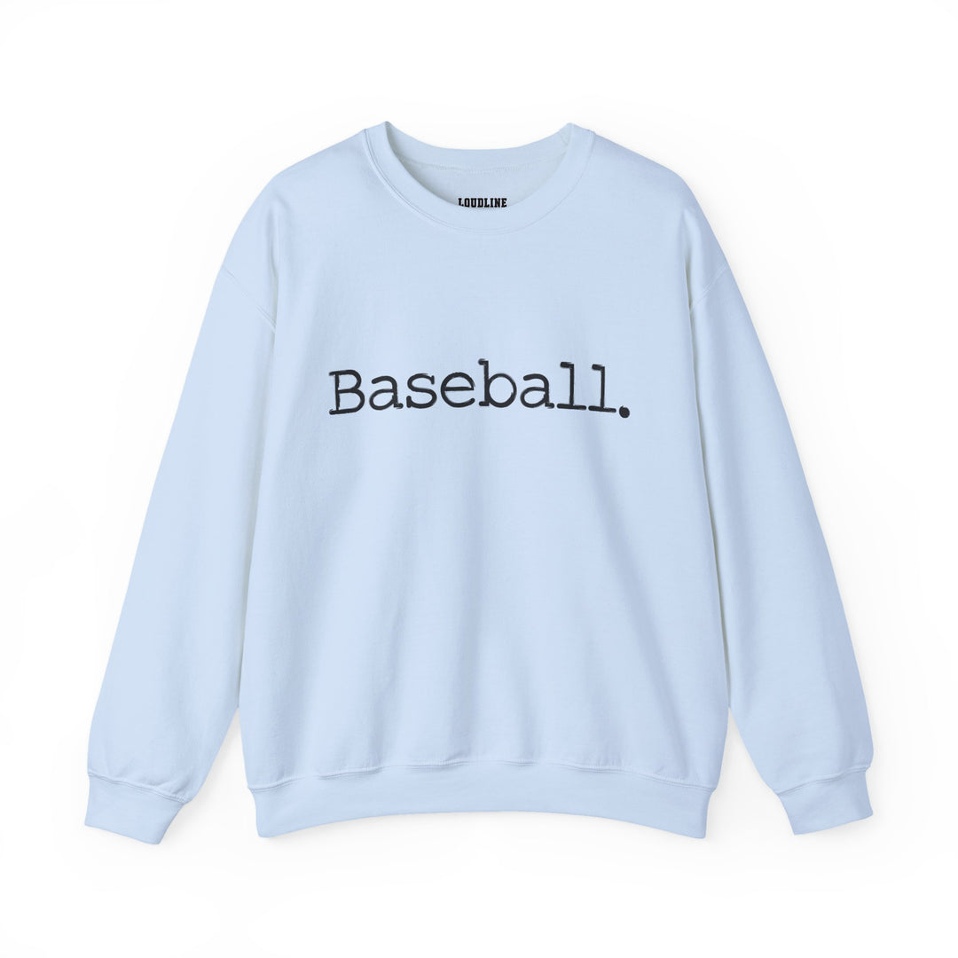 Typewriter Design Baseball Unisex Adult Crewneck Sweatshirt