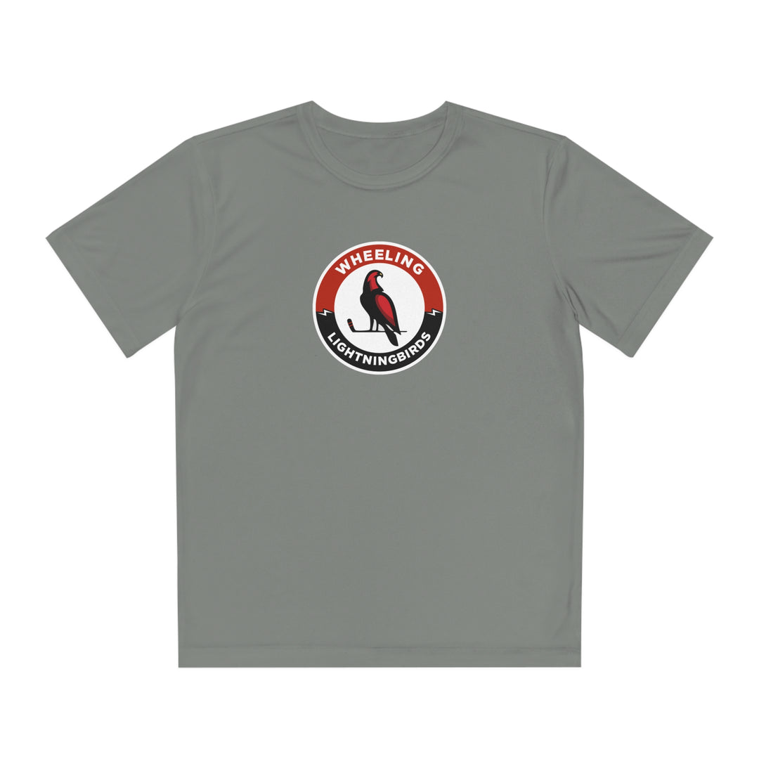 Wheeling Lightningbirds Unisex Youth Short Sleeve Competitor Moisture Wicking T-Shirt