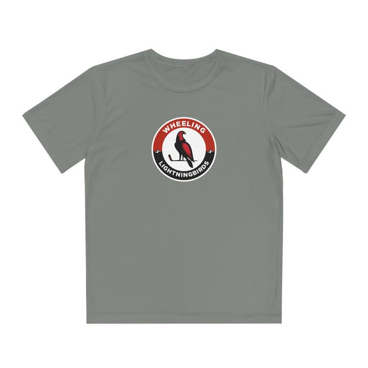 Wheeling Lightningbirds Unisex Youth Short Sleeve Competitor Moisture Wicking T-Shirt