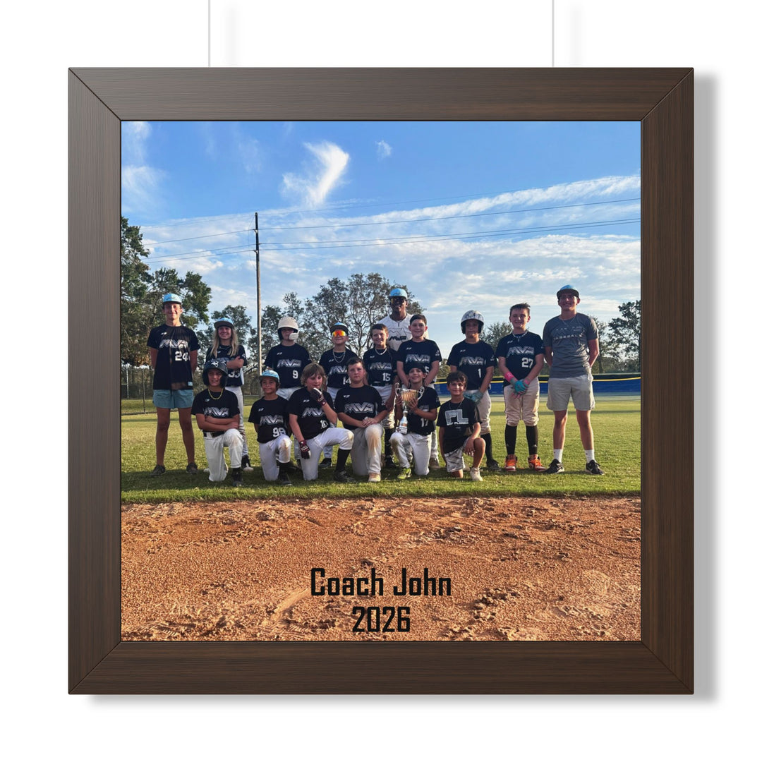 Coach/Team Custom Picture Framed Art