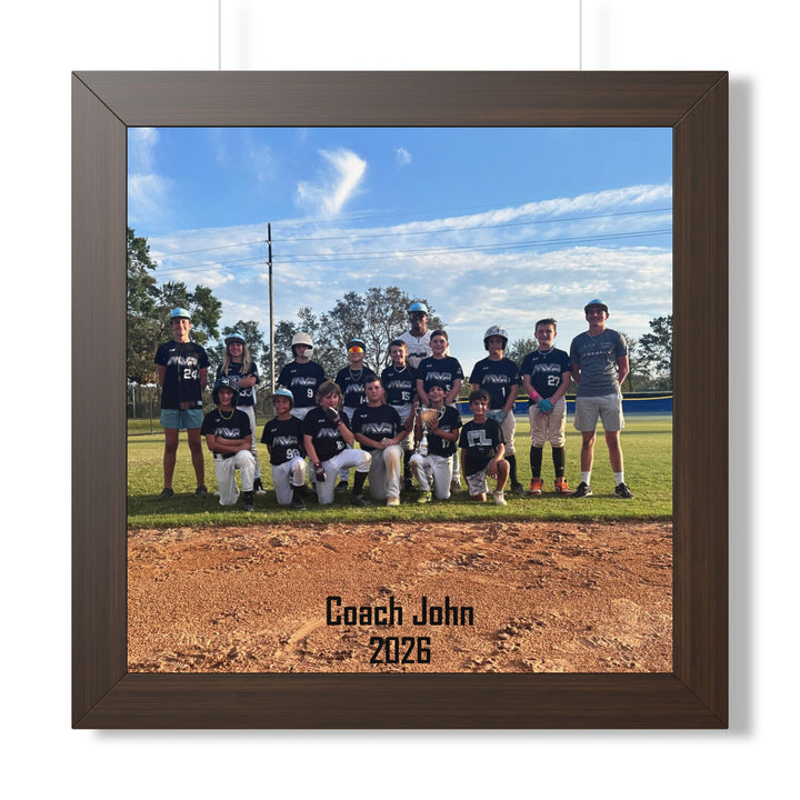 Coach/Team Custom Picture Framed Art